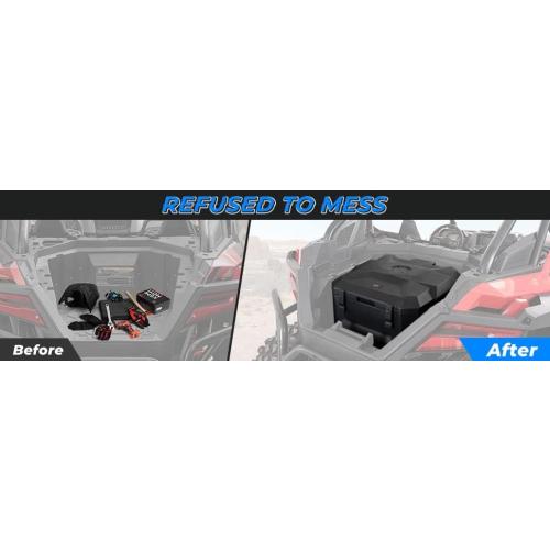 KEMIMOTO 56L Rear Cargo Box Compatible With Talon 1000R 1000X 1000X-4 2019-2024, Multi-functional Cooler Box, Heavy Duty Storage Box w/Sealed Lid Blocks Dust/Mud Replace #0SL51-HL6-A01