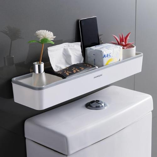 Eforcase Bathroom Shelves for Wall Organizer - Bathroom Shelves Over Toilet Wall Mounted Floating Shelves Tray Farmhouse Shelf Toilet Paper Storage Organizer No Drilling Hang Walls Storage Holder