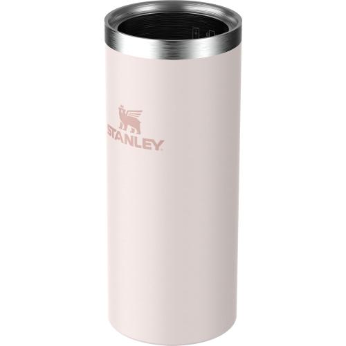 Stanley Everyday Can Cooler Cup 10 oz Slim | Beer, Seltzers, Soda, and Energy Drinks | Doubles as Tumbler | Insulated Stainless Steel Drink Holder | BPA-Free | Rose Quartz