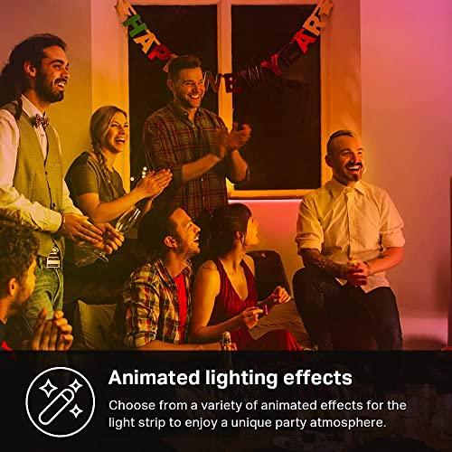 Kasa Smart LED Light Strip, 50 Color Zones RGBIC, 16.4ft Wi-Fi LED Strip Works w/ Alexa, Google Home & SmartThings, High Brightness, 16M Colors, PU Coating, Trimmable, 2 Yr Warranty (KL420L5)