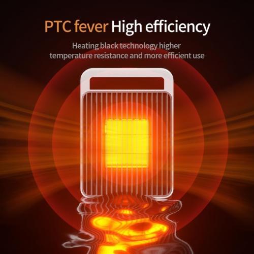 Space Heater, 900W Portable Electric Space Heater, Multiple Safety Quiet Mini Heater, 2 Modes PTC Ceramic Fast Safety Heating Heater for Office Bedroom Home Desktop