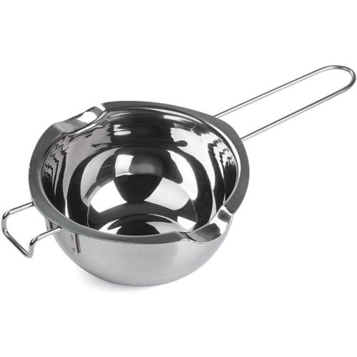 Stainless Steel Double Boiler Pot for Melting Chocolate, Candy and Candle Making (18/8 Steel, 2 Cup Capacity, 480ML)