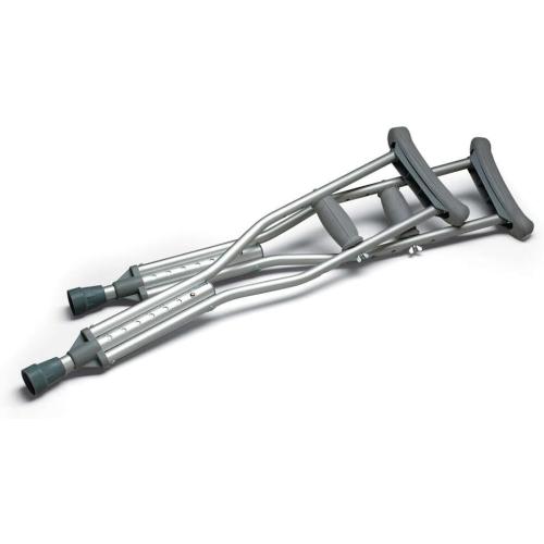 MediChoice Crutches, Adjustable, Aluminum Fits 5 Feet 10 Inches to 6 Feet 6 Inches, 131477710A (1 Pair)