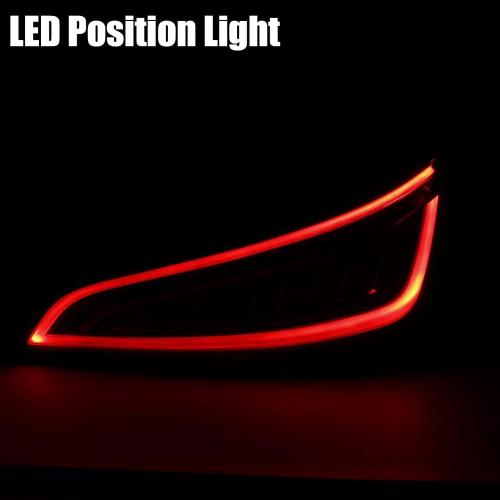 LED Tail Light Assembly Compatible With 2013-2017 Audi Q5 Taillight Tail Lamp Brake Lamp Rear Light Backup Light Replacement Right Passenger Side Partslink#8R0945094D