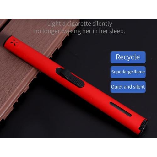 2PC Butane Torch Lighters, 7.9IN Refillable Torch Lighter Adjustable Jet Flame Butane Lighter Long Pen Lighter for Grill BBQ Candle Camping (Gas Not Included)