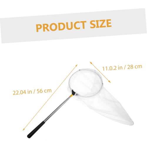 Outdoor Retractable Butterfly Catching Net Alloy Handle Mesh Design Lightweight Catcher for Fishing and Observation
