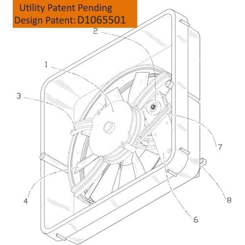 Upgrade Kit Rv Trailer Camper Van Roof Vent Fan Motor Replacement, Compatible with Heng's, Ventline