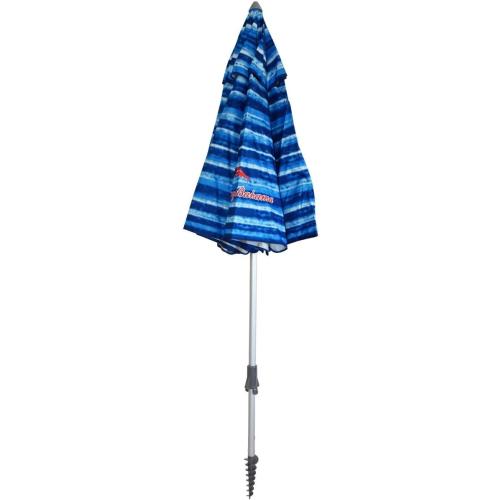 Tommy Bahama Sand Anchor 7 feet Beach Umbrella with Tilt and Telescoping Pole (Blue)