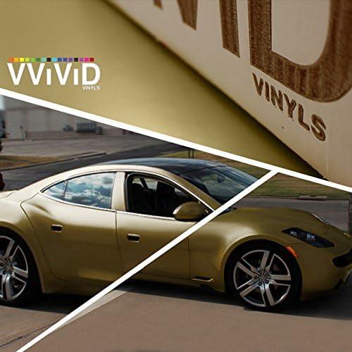 VViViD Matte Metallic Pearl Gold Vinyl Wrap Roll with Air Release Technology (3ft x 5ft)