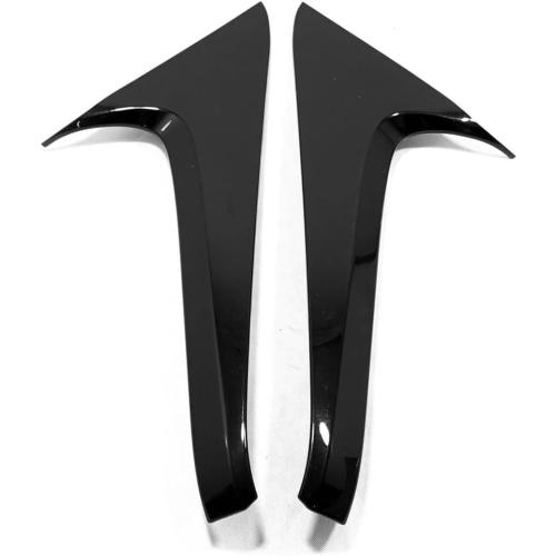 Car Accessories Compatible with Toyota RAV4 2025 2024 2023 2022 2021 2020 2019 Rear Spoiler Wing Side Cover Window Sill Pillar Frame Molding Trims ABS 2PCS(Glossy Black Style)