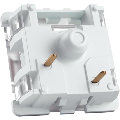 Gateron Clear Mechanical Keyboard Switches (120 Pack) - Ultra-Light Linear for Rapid Typing & Gaming - 35g Actuation Force