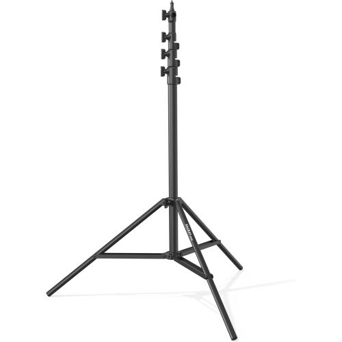 RAUBAY 10ft Light Stand with Air Cushion, Adjustable Heavy Duty Aluminum Photography Light Support with 1/4 & 3/8 Mount, Studio Lighting Tripod for Softbox, Video & Photography, Black (LT30-RB)