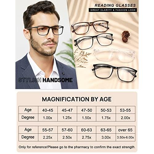 MARE AZZURO Men's Lightweight Reading Glasses Designer Readers 1.0 1.25 1.5 1.75 2.0 2.25 2.5 2.75 3.0 3.5 4.0 5.0 6.0