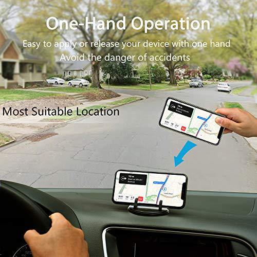 SRUNP Dashboard Phone Holder for Car [Vertical Horizontal 360 Rotate] Car Phone Mount, Cell Phone Holder Compatible with iPhone 17 16 15 14 13 12 Pro Max Samsung Android Smartphones and More