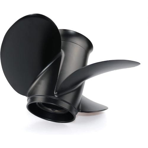 CAPTAIN Outboard Propeller fit Yamaha 115 T50 60 70 75 80 85 90 100 130 HP Engines, OEM 15 Spline Tooth Outboard Prop, RH Aluminum Propellers