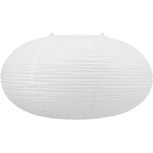 White Oval Paper Lanterns-16.54 Large Hanging Paper Lantern Lamp, Chinese/Japanese Paper Pendant Lampshade for Party Decoration, Wedding, Home Decor Ceiling Lampshade(1 Pack)