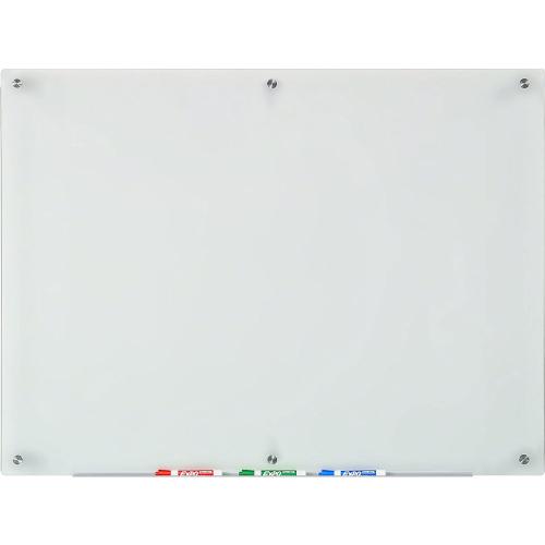 Audio-Visual Direct Frosted Glass Dry-Erase Board Set - 45 x 30 - Includes Hardware & Marker Tray (Non-Magnetic)