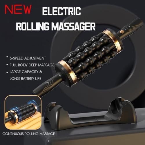 Roller Massager Percussive 5 Levels of Intensity Adjustable Neck for Pain Relief Relax Muscles Body Massager is Suitable for Neck BackLegs and Shoulders
