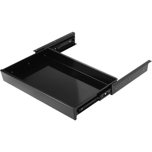Sliding Pull-out Under Table Drawer for Office Desk, Drawer For Under Desk, Undermount Drawer for Sit Stand Workstation (Black, 22)