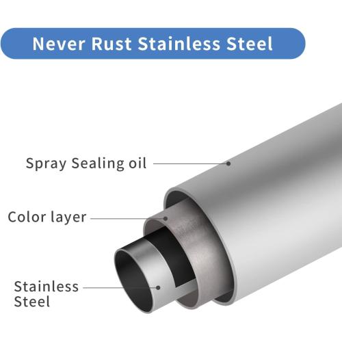 Curved Shower Curtain Rod, TOPROD Round Shower Curtain Rod 48-72 Inches Adjustable, Rounded Bowed Stainless Steel Shower Rods for Bathroom, Bathtub, More Shower Space, Brushed Nickel, Need to Drill