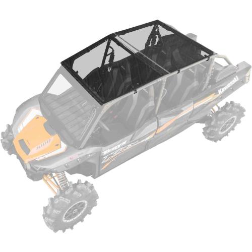 SuperATV Dark Tinted Teryx Roof for 2023  Kawasaki Teryx KRX 4 1000 | 1/4 Polycarbonate | Protects from the Elements Without Obstructing View | Rattle-Free Fit | USA Made