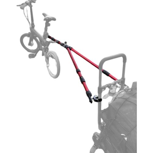 Bike Trailer Hitch Connector for Portable Folding Wagon - Bicycle Trailer for Collapsible Cart, Steel Garden Wagon - Sports, Grocery, Shopping, Camping