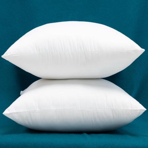 Set of 2 Cotton Fabric Plump Throw Pillow Inserts, Down Alternative Decorative Couch Cushion Cover Filler,