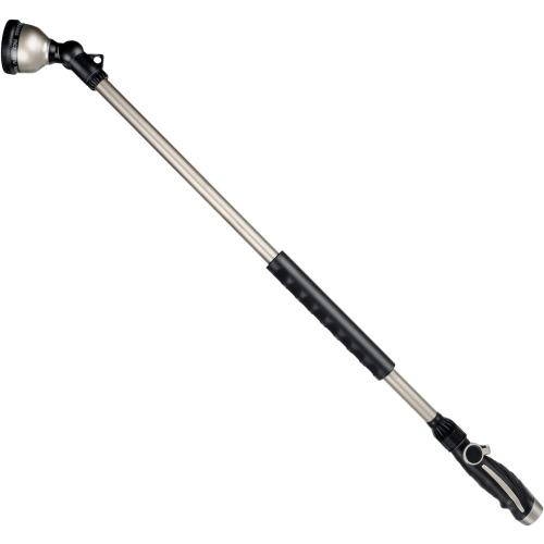 RESTMO 36” Long Watering Wand, Metal Garden Hose Wand with 180° Swivel Head and 10 Spray Patterns, 3ft Heavy Duty Hose Nozzle Sprayer with Thumb Flow Control, Ideal to Water Hanging Baskets, Shrubs
