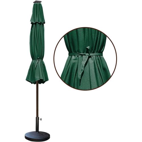 EliteShade USA 10-Year-Non-Fading Solar 9ft Market Umbrella with 80 LED Lights Patio Umbrellas Outdoor Table Umbrella with Ventilation