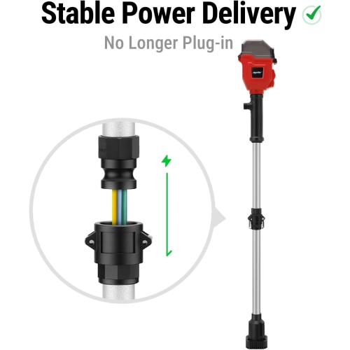 Cordless Stick Water Transfer Pump Compatible with Milwaukee 18V Battery | Tool Only, 720GPH Brushless Battery Powered Submersible Pump, Portable Sump Pump Utility Pump for Pool Garden Pond Boat RV