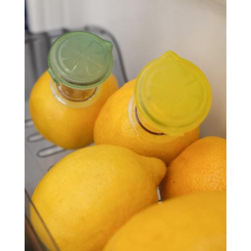 YZC Lemon Squeezer – 2-Pack Lemon-Juicer – BPA-Free Plastic Lime Juicer– Compact Juice Extractor Citrus Press with Lid – Squeeze Lime for Cocktails, Drinks