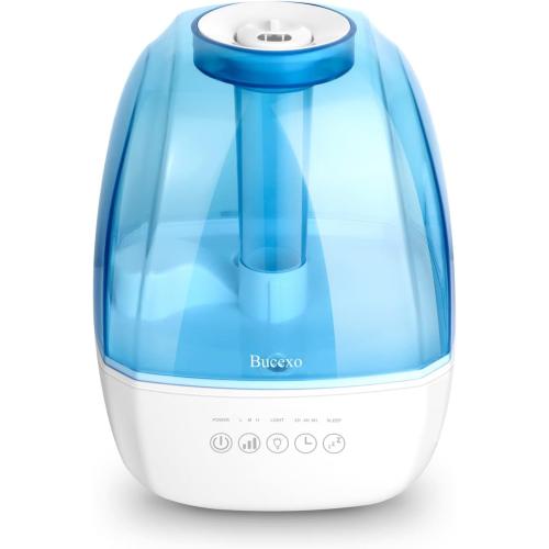Humidifiers for Bedroom Large Room Home - 4.5LCool Mist Humidifier for Baby and Plants, Lasts Up to 37 Hours,Sleep Mode,Adjustable Mist,Timer,Night Light,Quiet,Auto Shut-Off (Blue)‼️Light dirt‼️