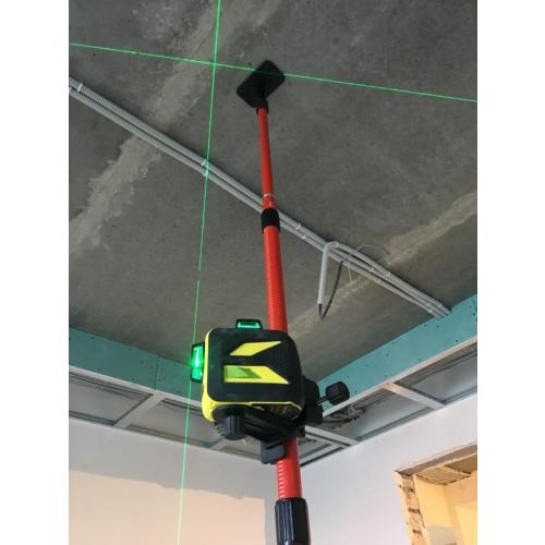 Size XL Color Red  Firecore Telescoping Laser Pole with  Laser Mount, Adjustable Laser Level Mounting Pole for Rotary and Line Lasers-FLP400A