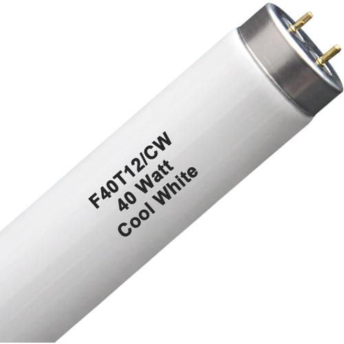 (6 Pack) F40T12 48 inch luorescent Bulbs,T12 4 Foot Linear Fluorescent Tube,40 watts,2600 lumens,4100K Cool White,Replacement Tubes for Sylvania 21371 F40CWX,Philips 423129 F40T12/CW