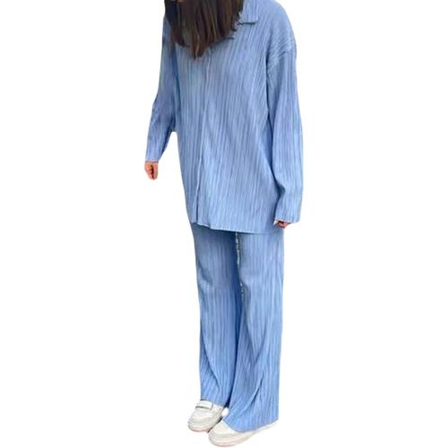 NUFIWI Women Y2K 2 Piece Pants Set Oversized Floral Printed Button Down Shirt High Waist Pants Outfits Summer Streetwear