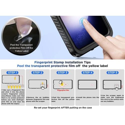 for Samsung Galaxy S23 Case,Waterproof Built-in Lens & Screen Protector[Full Body Shockproof][12 FT Military Drop Proof][Dustproof][IP68 Underwater] Case for Galaxy S23 5G 6.1’’-Black/Clear