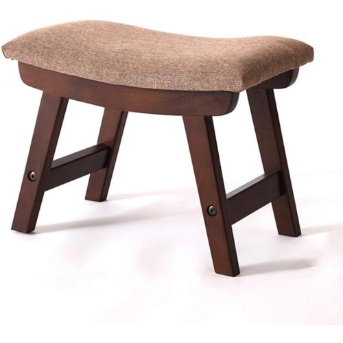 Shoe Stool Foot Stool Upholstered Footrest Wooden Retro n Dust-Proof Hallway Stand Chair Bench Line