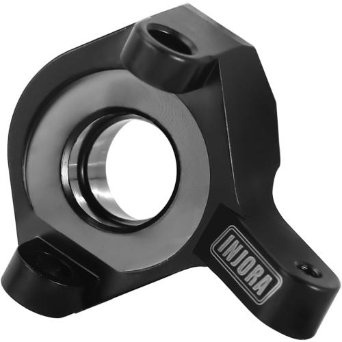 INJORA Brass Front Steering Knuckles Black RC Counterweights for 1/24 RC Crawler Axial SCX24 AX24