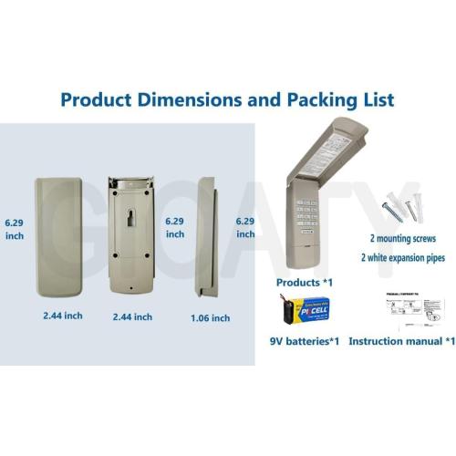 Universal Garage Door Opener Keypad for Liftmaster Chamberlain Craftsman Wayne Dalton Openers Produced Since 1993, Wireless Keypad Keyless Entry, Replaces 877/878MAX 377/977/877/66LM, Safe Security