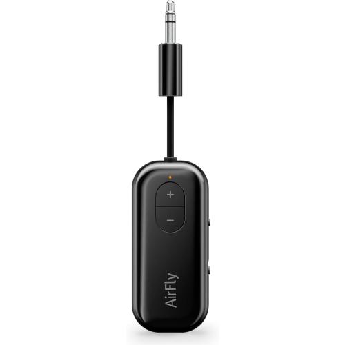 Twelve South AirFly SE, Bluetooth Wireless Audio Transmitter Adapter, Black