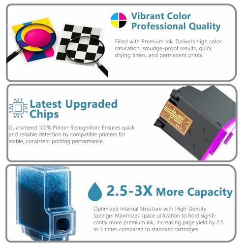 910XL Ink Cartridges Black Replacement for HP 910 XL Compatible for HP910 HP910XL to use with OfficeJet Pro 8020 8025 8028 8030 8035 8010 8015 8018 8022 Printers with V15.4.1 Chip (Black, 2 Packs)