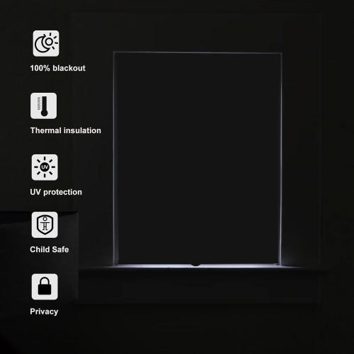 MYshade Blackout Cordless Cellular Shades Honeycomb Shade for Indoor Windows Room Darkening Blinds for Home Office Pull Down Window Shades Easy to Install 31.5 inch Wide, H72 Grey Pleated Shade