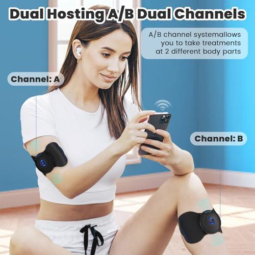 MASTOGO 12 Modes Wireless TENS Unit Muscle Stimulator for Pain Relief