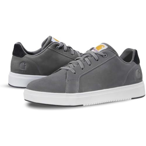 Carhartt Detroit Leather Sneakers for Men - Comfortable Shoes for Men with Wide Toe Box, Comfort Footbed and Midsole, and Slip-Resistant Outsole size 9m