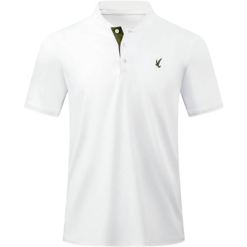 Size XL JMIERR Men's Polo Henley Shirt Moisture Wicking Quick Dry Summer Casual Short Sleeve Golf Polo T Shirts