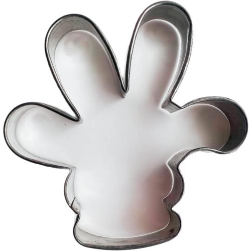 Cartoon Glove Cookie Cutter – Handmade Stainless Steel Biscuit Cutter for Cookies, Fondant, Sandwiches, Clay & Crafts – Food Safe – Made in USA by Oh! Sweet Art