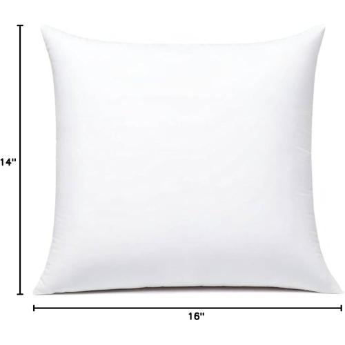 JIEITIVE Throw Pillow Inserts Hypoallergenic Premium Pillow Stuffer Square Form for Decorative Pillow Covers Cushion Set of 1-18 x 18 Inches