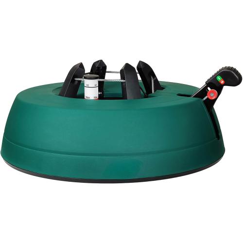 Leejec Christmas Tree Stand with Water Reservoir, Fast Clamped 10 Ft Real Tree with 5.5 Diameter, Water Level Indicator Equipped, No Assembly Required