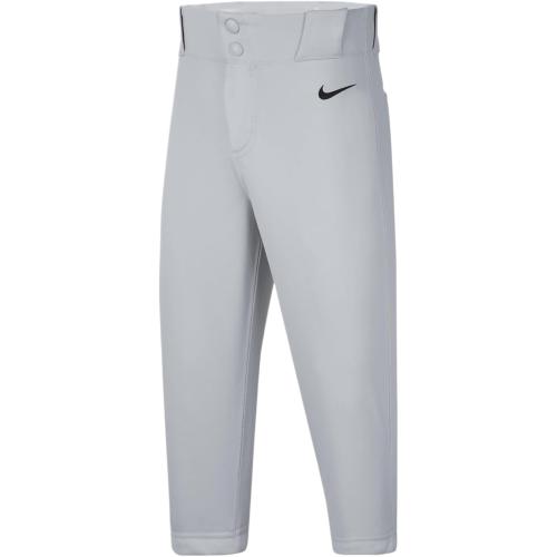 M Nike Vapor Select 2 Big Kids' High Baseball Pants (DX9168-012, Wolf Grey/Black)