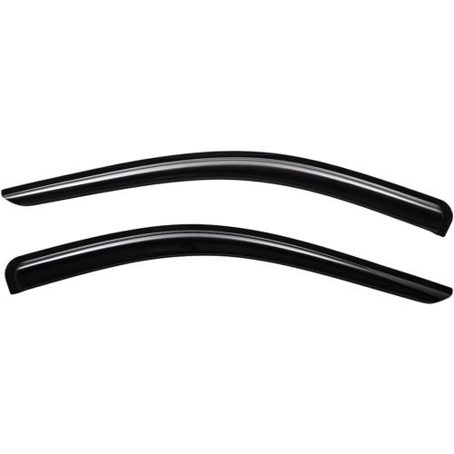 Lightronic Extra Durable Outside-Mount Auto Vent Window Visors, Fits 2020-2025 Chevrolet Silverado & GMC Sierra 2500 HD & 3500 HD, Regular Cab, UV-Protect Rain Guards Wind Deflectors, Smoke, 2-Pcs